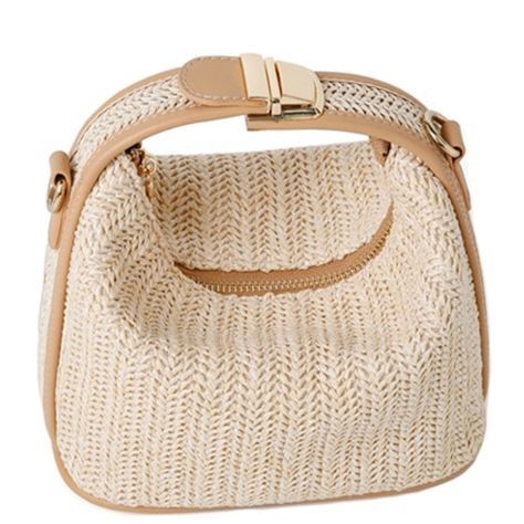 PRICES MAY VARY. Premium Material: This straw purse is made of straw material,PU leather and Polyester lining.The straw material is soft and well-cut that it won't hurt your skin. Size: The size of this straw bag is 7.5"L X 4.7"H X 4.3"W.This is a cute size straw handbag.It enough capacity to organize your daily items, such as cellphone,sunglasses,keys,earphone,cards, cash,and other small items you need. Stylish Design: This woven crossbody bags for women designed with a unique dumpling-shaped,f Beach Purse, Vacation Bag, Bucket Purse, Straw Beach Bag, Straw Handbags, Bag Summer, Jute Bags, Small Tote, Shopping Tote Bag