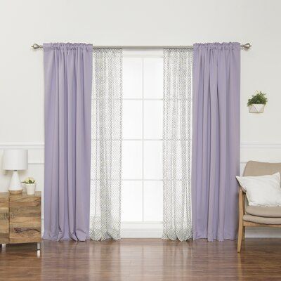 Lavender Curtains, Lilac Room, Chic Curtains, Vintage Bedroom Furniture, Purple Bedrooms, Blackout Panels, Bedroom Wall Colors, Custom Drapes, Blackout Drapes