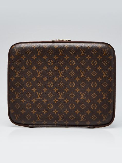 Louis Vuitton Laptop Case, Louis Vuitton Laptop Bag, Trademark Design, Lv Monogram, Laptop Case, Monogram Canvas, Michael Kors Jet Set, Authentic Louis Vuitton, Laptop Sleeves