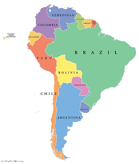 South America Countries Map, South America Geography, South America Map Aesthetic, North And South America Map, North America Countries, South America Art, South America Countries, America Do Sul, South America Continent