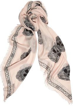 ShopStyle.com: Alexander McQueen Printed fine-knit modal and silk-blend scarf $520.00 Alexander Mcqueen Skull Scarf, Blush Scarf, Alexander Mcqueen Bracelet, Alexander Mcqueen Bag, Burberry Classic, Silk Chiffon Scarves, Coast Style, Skull Scarf, Designer Scarves