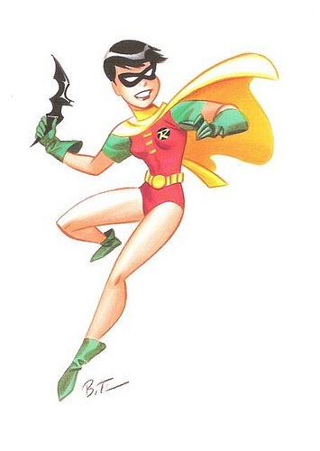 Bruce Timm's "Robin" Univers Dc, Bruce Timm, Batman The Animated Series, Model Sheet, Dc Comics Artwork, Batman Universe, Dc Comics Characters, Comics Girls, Classic Comics