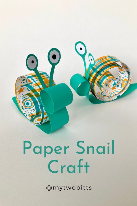 Snail Diy Crafts, Snail Paper Craft, Easy Printable Crafts, Paper Snail Craft, Snail Crafts, Snail Party, Paper Animal Crafts, Sea Animal Crafts, Snail And The Whale