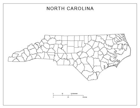 North Carolina Blank Map Printable Outline, Nc Map, North Carolina Map, Shadow Effect, Map Store, Geography Map, Map Skills, Map Maker, County Map