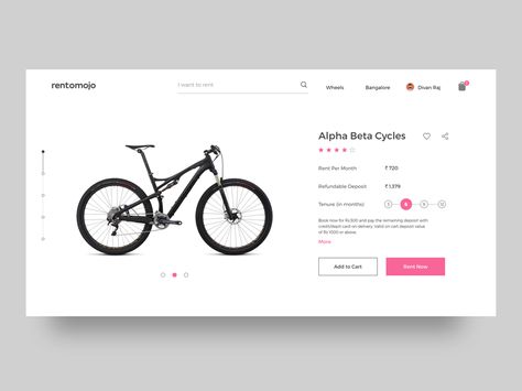 Rentomojo - Product Page Redesign by Divan Raj #Design Popular #Dribbble #shots Testimonials Web Design, Ecommerce Ui Design, Card Ui, Best Landing Pages, Ux Design Inspiration, Web Inspiration, Minimal Web Design, Web Layout, Design Ui