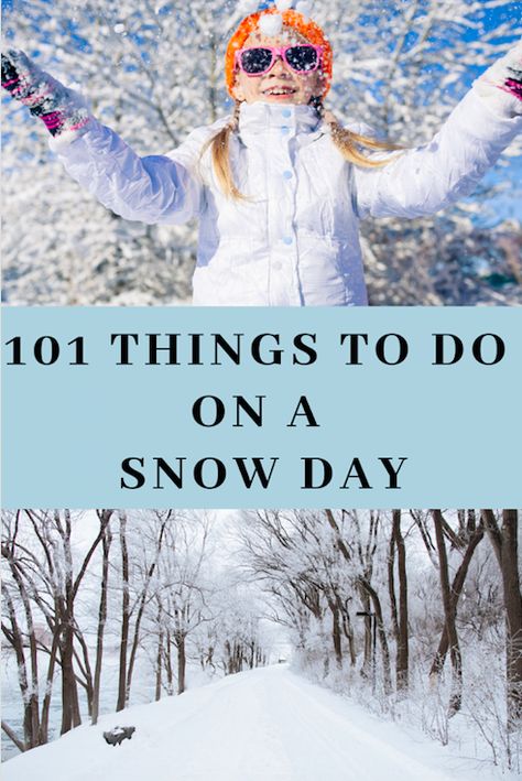 Fun things to do on a snow day. Snowy day activities. #snowday #snow #familyfun #kidactivities Snowy Day Activities, Snowday Activities, Swim Team Mom, Snow Day Activities, Kid Activites, Fun Activites, Date Activities, Family Projects, Children Activities