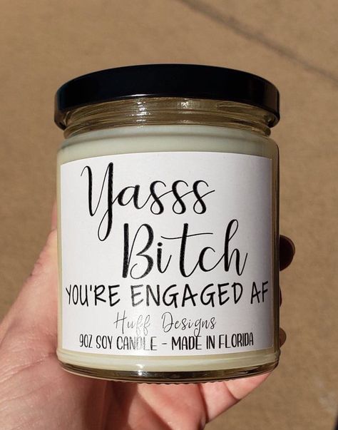 Funny Engagement Quotes, Fiance Birthday Gift, Said Yes Engagement, Engagement Candle, 30th Anniversary Gifts, Fiance Birthday, 20th Anniversary Gifts, Candles Birthday, 10th Anniversary Gifts