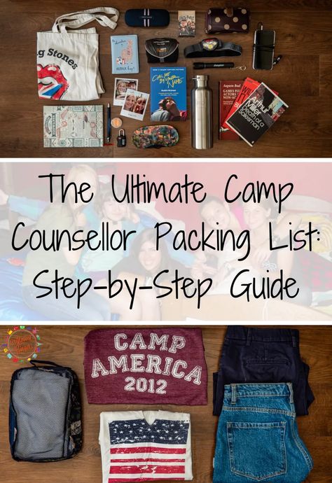 Ultimate Camp Counsellor Packing List: Step-by-Step Guide | Almost Ginger 5 Day Trip Packing List Summer, Church Camp Counselor, Pack For Camp, Camp Counselor Outfit, Summer Camp Packing List, Plane Hacks, Church Camp Packing, Summer Camp Packing, Summer Camp Outfits