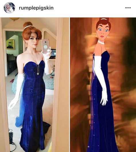 Anastasia Opera Dress, Anastasia Halloween Costume, Anastasia Costume, Anastasia Cosplay, Anastasia Dress, Disney Princess Cosplay, Princess Cosplay, Style Steampunk, Disney Princess Dresses