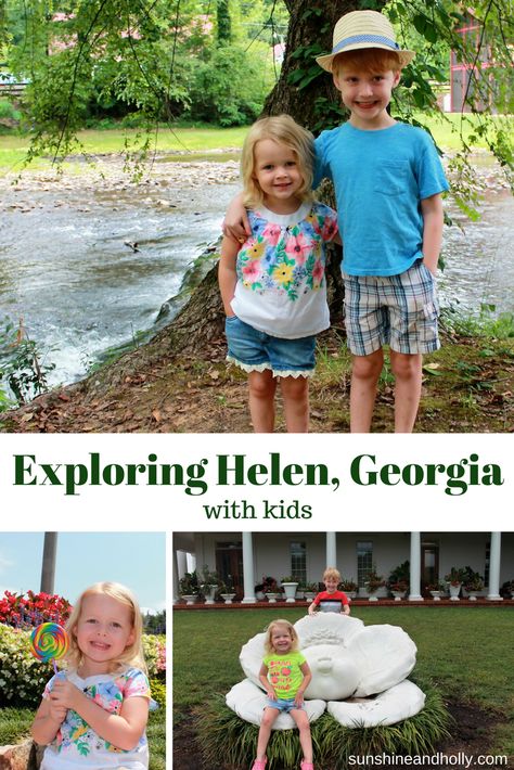 Exploring Helen Georgia with Kids | sunshineandholly.com Helen Georgia With Kids, Georgia Living, Georgia Trip, Helen Georgia, Helen Ga, Travel Georgia, Bavarian Alps, Modern Playroom, Georgia Vacation