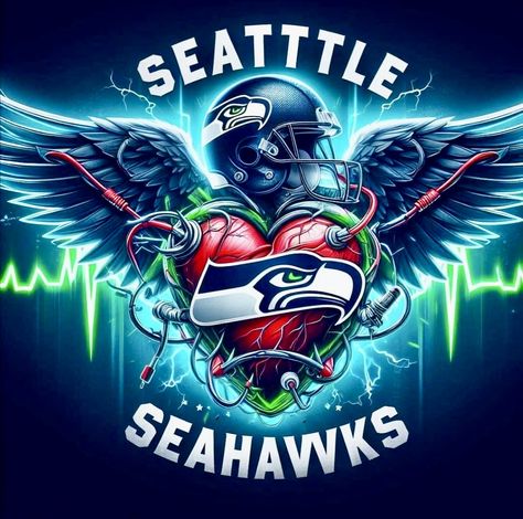 Seattle Seahawks Wallpaper, Seahawks Wallpaper, Seahawks Funny, Gnome Wallpaper, Nfl Wallpaper, Sympathy Poems, Dtf Designs, Seattle Seahawks Logo, Football Crafts