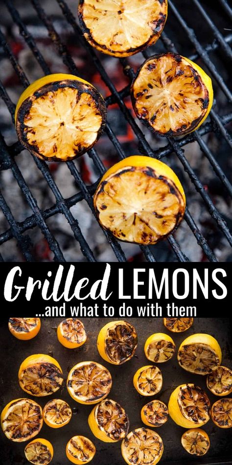 Summer Dinner Recipes Grill, Grilled Lemon, Simple Syrup Recipes, Traeger Recipes, Grilled Fruit, Summer Grilling, Summer Cocktail, Syrup Recipe, Reduce Food Waste