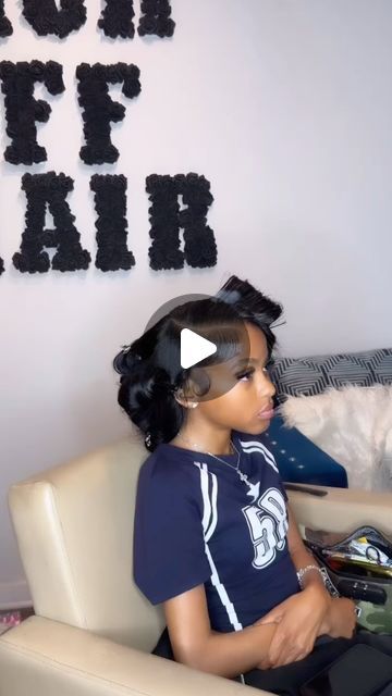 Ponytails|Weaves💕 on Instagram: "her first quick weave 🥰🥰 ⁣ #atlhairstylist #naturalhair #naturalquickweave #explorepage" Quick Weave For Kids, Side Part Curly Quick Weave, Side Part Qw, Cute Quick Weave Hairstyles, Quick Weave Ideas, Flip Over Quick Weave, Middle Part Quick Weave, Side Part Quick Weave, Short Quick Weave