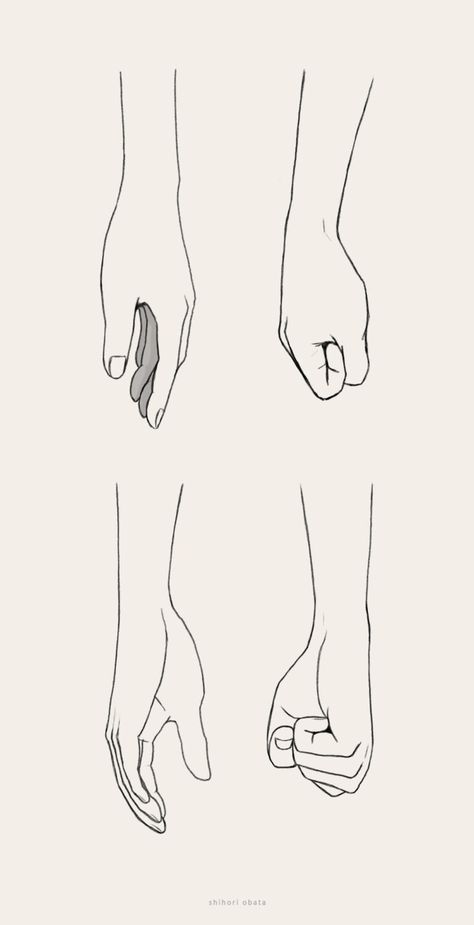 How to Draw Hands: Easy Simple Tutorial How To Draw Hands On The Side, Hand At Side Reference, How To Draw Hands In Pockets, Hand Side Profile, Hand Holding Something Drawing, Hand Outline Drawing, Draw Hands Easy, Hands Side View, Hands To The Side