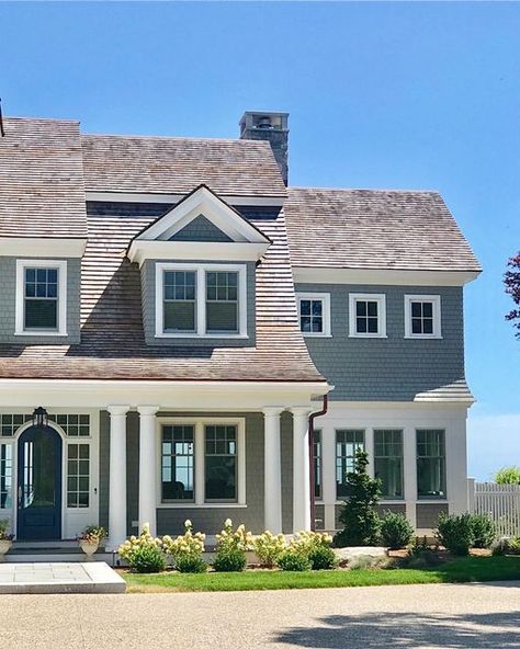 Coastal Homes Exteriors, Coastal House Exterior, Coastal Home Exterior, Beach Cottage Exterior, Coastal Exterior, Nantucket Style, Classic Coastal, Cottage Exterior, Farmhouse Remodel