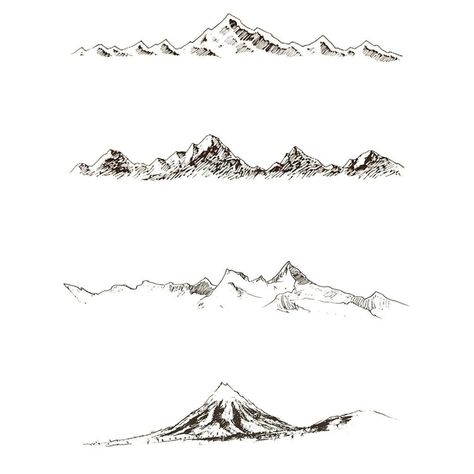 4 Mountains - Pack temporary tattoo - Minimalist fake tattoos - ArtWear Tattoo Moutain Tattoos, Biblical Tattoos, Armband Tattoo Design, Mountain Drawing, Mountain Tattoo, Nature Tattoos, Fake Tattoos, First Tattoo, Mini Tattoos