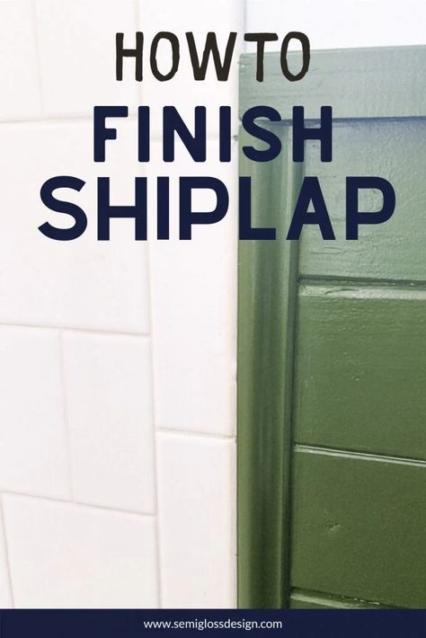 Learn all about shiplap trim. Read more about how to finish corners, baseboards, tile to shiplap transitions and how to cap off shiplap. Bedroom Shiplap, Bathroom Shiplap, Shiplap Trim, Installing Shiplap, Shiplap Wall Diy, Shiplap Bathroom, Shiplap Walls, Shiplap Wall, Shiplap Accent Wall