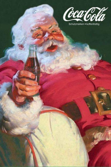 Navidad USA Coke Santa, Coca Cola Santa Claus, Coca Cola Poster, Santa Claus Pictures, Coca Cola Santa, Coca Cola Christmas, Coca Cola Ad, Southern Christmas, Vintage Coke