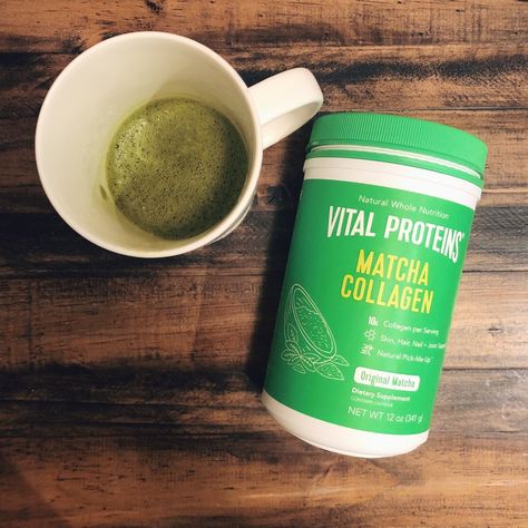 Collagen Matcha Latte // vital proteins, matcha, latte, caffeine, recipe, Vital Proteins Matcha Collagen Recipes, Matcha Collagen, Collagen Recipes, Vital Proteins, Iced Matcha, Latte Recipe, Matcha Latte, Dietary Supplements, Christmas List