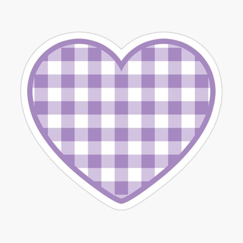 Get my art printed on awesome products. Support me at Redbubble #RBandME: https://www.redbubble.com/i/sticker/Purple-Gingham-Pattern-by-Ayoub14/106120733.JCQM3?asc=u Purple Cute Stickers, Cute Stickers Aesthetic Purple, Purple Stickers Aesthetic Printable, Stickers Purple Aesthetic, Cute Purple Stickers, Purple Border Design, Lilac Stickers, Purple Heart Sticker, Purple Stickers