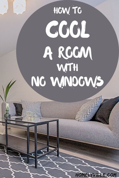 There are a few different ways that you can go about trying to cool a room that doesn’t have windows. Here is a list of 9 different things that you can do. #roomwithnowindows Room With No Windows, Ductless Air Conditioner, Vent Out, Evaporative Coolers, Make A Room, Portable Air Conditioners, Best Ceiling Fans, Air Conditioning Unit, Small Bedroom Decor