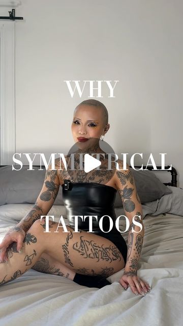 Mei Pang on Instagram: "Why do I have symmetrical tattoos? To expand on my answer, I felt the most “balanced” and complete by having two of the same design on either side. Over the past 10 years of getting tattooed, I realized that being perfectly mirrored is not attainable as my body is uneven naturally. However, the journey getting there has been a lot of fun. 💕 #patchworktattoo #tattootour #meicrosoft" Full Body Symmetrical Tattoo, Goth Leg Tattoos Women, Symmetrical Tattoo Women, Glute Tattoo, Tatto Unique, Mirrored Tattoo, Symmetrical Tattoo Design, Fine Line Sleeve Tattoo Women, Symmetrical Back Tattoo