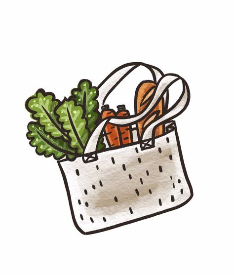 Vegetables, carrot, Digital drawing, digital illustration, shopping bag, grocery bag illustration, line art, procreate art, object illustration, bag illustration, food illustration, vietnamese illustrator, ve minh hoa, tranh minh hoa Grocery Bag Illustration, Grocery Bag Drawing, Grocery Drawing, Grocery Shopping Illustration, Shopping Bag Drawing, Shopping Bag Illustration, Vegetables Wallpaper, Vegetables Drawing, Fruit Doodle