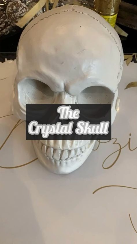 Crystal Skull Diy, Borax Crystals Diy Skull, Diy Skull Decor, Borax Crystals Diy, Skull Decor Diy, Borax Crystals, Diy Skulls, Skull Crafts, Creepy Halloween Decorations