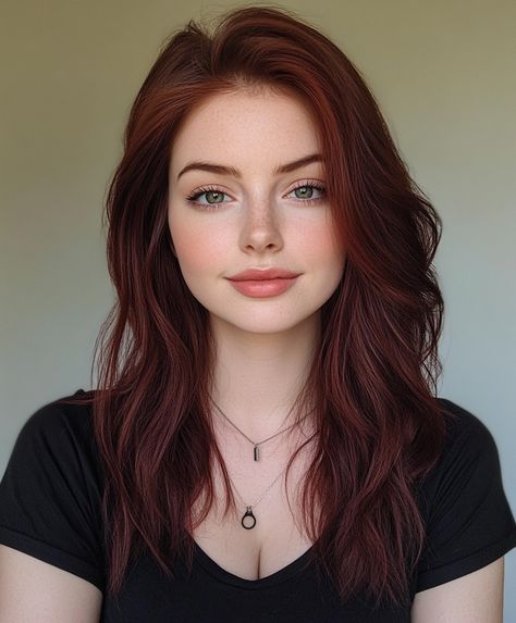 Heavy Wine Hair Shade Hair Color Ideas For Pale Skin, Hair For Pale Skin, Red Hair Pale Skin, Wine Red Hair Color, Hair Colors For Dark Hair, Pale Skin Hair Color, Wine Hair Color, Hair Pale Skin, Wine Red Hair