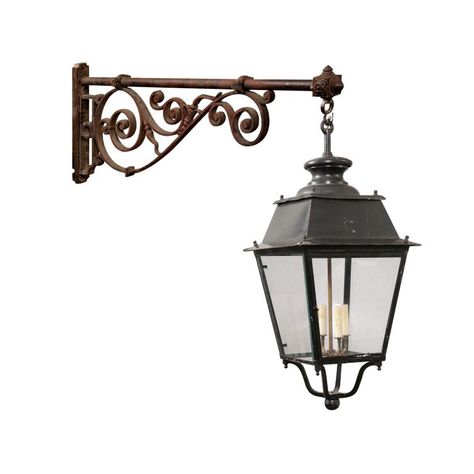 Check out this item from 1stdibs! Turn of the Century French Iron and Glass Lanterns, a Pair Wired for the USA: https://www.1stdibs.com/id-f_35821812 Glass Lanterns, Iron Lanterns, Glass Lantern, Turn Of The Century, Wall Brackets, Support Mural, Balcony Garden, French Design, Glass Panels