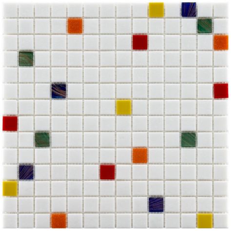 Found it at Wayfair - Fused 0.75" x 0.75" Glass Mosaic Tile in Happy Wall Tile Texture, Wall Applications, Fireplace Facade, Tiles For Wall, Merola Tile, Mosaic Wall Tiles, Translucent Glass, House Tiles, Rainbow High