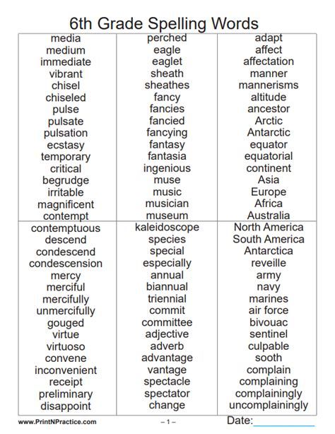 English Worksheets: Sixth Grade Language Arts Quiz 6th Grade Spelling Words, 4th Grade Sight Words, Spelling Bee Words, 6th Grade Worksheets, Spelling Words List, Spelling Worksheets, Spelling Practice, Grade Spelling, Spelling Lists