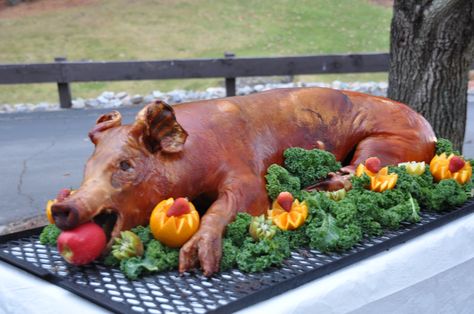 Hawaiian Pig Roast Luau Food, Roasted Hog, Pig Roast Party, Hampshire Pig, Pig Roaster, Toga Party, Bbq Catering, Pig Food, Dream Dictionary