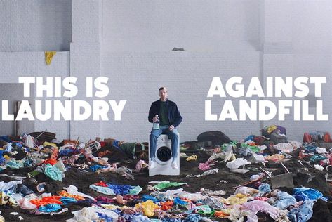 Ecover creates dramatic clothing landfill in campaign targeting fashion community Fashion Waste, Dramatic Clothing, Falling Back In Love, Dramatic Clothes, Campaign Posters, Professor Green, Marketing Director, Marketing Advertising, Brand Campaign