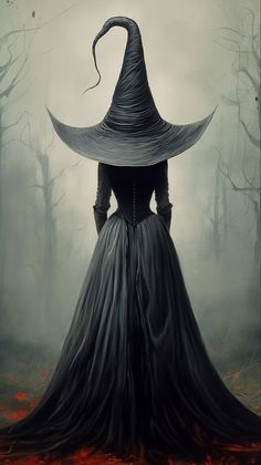 Witch Image Aesthetic, Witch Pictures Aesthetic, Halloween Witch Painting, Fall Witchy Wallpaper, Creepy Halloween Pictures, Halloween Witch Pictures, Witches Drawing, Pagan Images, Pictures Of Witches