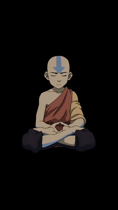 Aang Meditating, Iphone Wallpaper Planets, Rasta Art, Avatar Ang, Crazy Wallpaper, Avatar The Last Airbender Art, Book Illustration Art, Avatar Airbender, Anime Wallpaper Phone