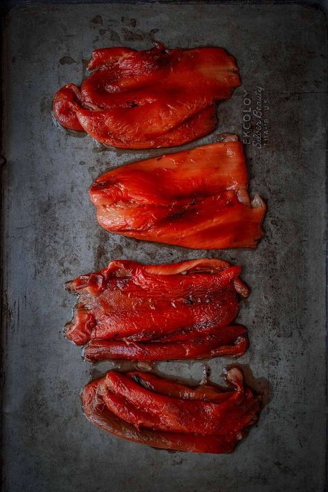 Learn how to roast red peppers in the oven in this step-by-step tutorial! I'm also covering how to roast them on the grill, ways to use them, and the best storage methods. #roastedredpeppers #cooking101 #savorysimple Roast Red Peppers, Cream Scones Recipe, Grill Gas, Carb Free Recipes, Squash Zucchini, Recipes To Bake, Lunch Salad, Easy Recipes For Beginners, How To Roast