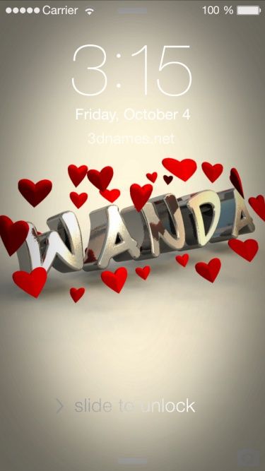 Preview of 'In Love' for name: Wanda Hidden Curriculum, College Wallpaper, Name Pictures, Birthday Wallpaper, Adorable Wallpapers, Anime Wallpaper Phone, Name Wallpaper, Wishes Images, Christmas Cartoons