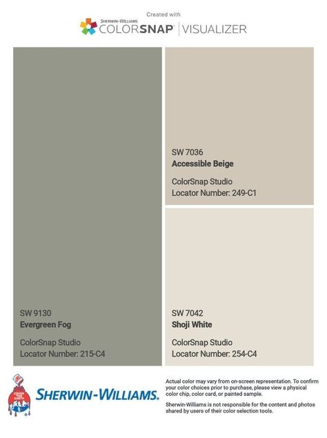 Accessible Beige Sherwin Williams Color Pallet, Shitake Paint Sherwin Williams Coordinating Colors, Accessible Beige Sherwin Williams Coordinating Colors, Small Office Color Ideas, Colorsnap Visualizer Sherwin Williams, Green Color Palette Sherwin Williams, Vintage Farmhouse Color Palette, Sand And Stone Color Palette, Accesible Beige Color Scheme