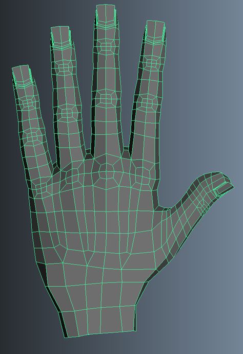 Project 1b Hand Retopology, Hand Topology, Body Topology, Face Topology, 3d Topology, Blender Character Modeling, Range Murata, Maya Modeling, 3d Anatomy