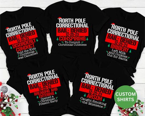 Kids Tees Design, Matching Family Christmas Shirts, Mens Christmas Shirts, Pole Nord, Kids Tees, Group Shirts, Family Christmas Shirts, Mens Long Sleeve Tee, Soft Ring