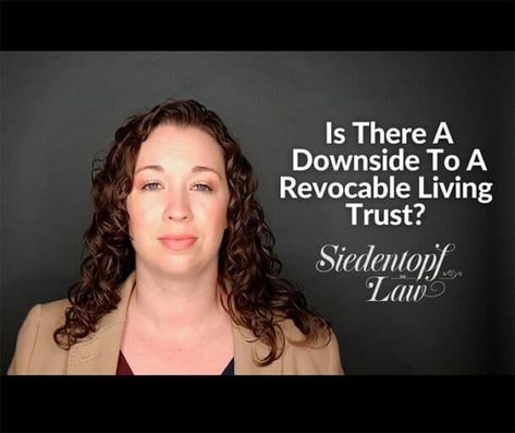 Is there a disadvantage to establishing a revocable living trust? A client asked me this the other day, and it's an important question that I believe many people have. I had to pause for a moment to reflect. Is there a disadvantage to establishing a revocable living trust? Because I had just finished explaining that the client would be the grantor. The trustee would be the client. The client could amend the trust, sell items, dissolve the trust, change the beneficiaries. .... Revocable Trust, Revocable Living Trust, Living Trust, Planning Tools, Estate Planning, How To Know, Atlanta