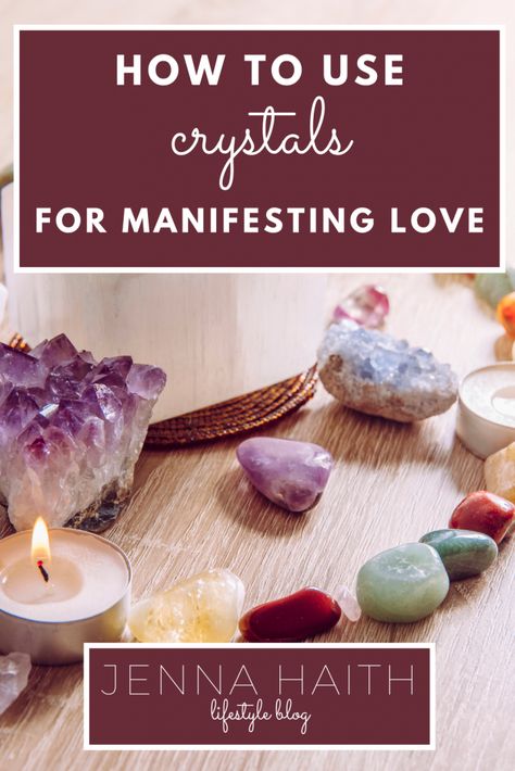 Learn how to use crystals for manifesting love, what crystals are best for manifesting love and what crystals attract love. The post How To Use Crystals For Manifesting Love appeared first on Jenna Haith Lifestyle. Crystals For Manifesting Love, Crystals To Attract Soulmate, Crystals For Attracting Love, Manifest A Boyfriend, Crystals For Manifesting, Manifest Soulmate, Attract Girls, Manifesting Love, First Date Tips