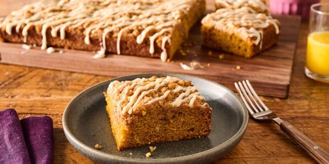 This Pumpkin Coffee Cake Is Breakfast-Approved Caramel Doughnuts, Pumpkin Coffee Cake Recipes, Pumpkin Baking, Pumpkin Coffee Cake, Awesome Desserts, Homemade Apple Butter, Pumpkin Coffee Cakes, Julie Blanner, Breakfast Goodies