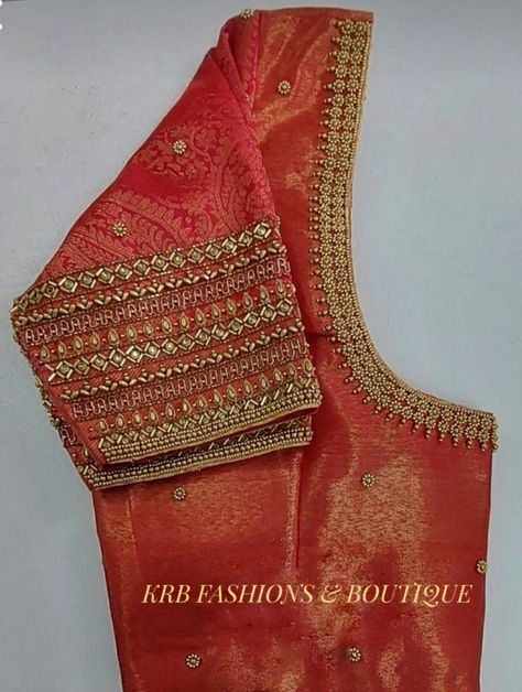 Bridal blouse ideas in 2022 | Hand work blouse design, Embroidery neck designs, Ladies blouse designs Wedding Blouse Designs Bridal Collection, Silk Saree Blouse Designs Patterns, Latest Bridal Blouse Designs, Latest Blouse Designs Pattern, Blouse Ideas, Aari Blouse, Traditional Blouse Designs, Cutwork Blouse Designs, Simple Embroidery Designs