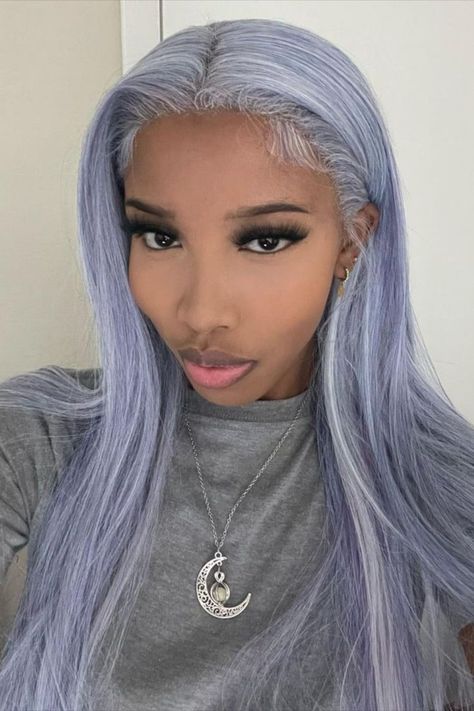 Lilac Wig, Lavender Hair, Pretty Faces, Black Girls Hairstyles, Girls In Love, Hair Products, Pretty Face, Pretty Woman, Dyed Hair