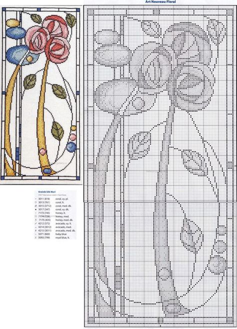 Art nouveau design pattern