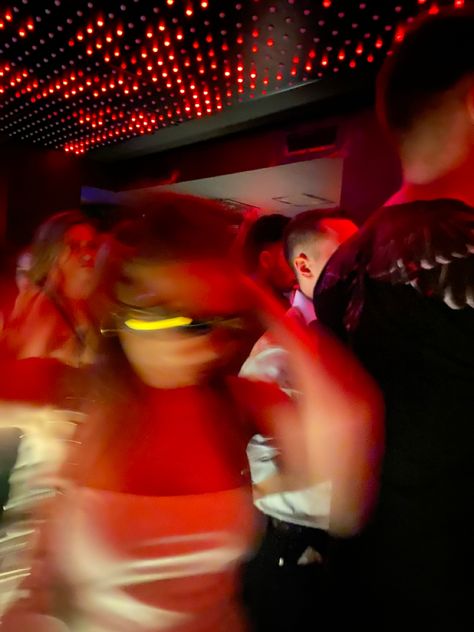 2000s Nightclub, In The Club, Club Lights Aesthetic, Red Club Aesthetic, Club Dancing Aesthetic, Club Photos Nightclub, People Dancing Aesthetic, Disco Moodboard, Dance Club Nightclub