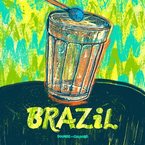 Tropicalia Art, Brazil Illustration, Brasil Art, Latin American Culture, Latin Art, Arte Jazz, Brazil Culture, Brazil Art, Latin American Art