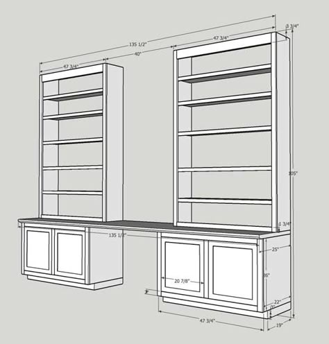 Building Shelves, Basement Guest Rooms, Office Built Ins, Built In Shelves Living Room, Home Office Cabinets, Living Room Built Ins, Home Library Design, Bookshelves Diy, Popular Woodworking